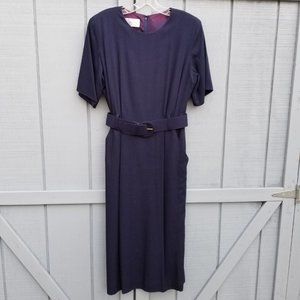 NEW Santa Fe by Jim Tremblay Navy Dress, Size 10 Made in USA